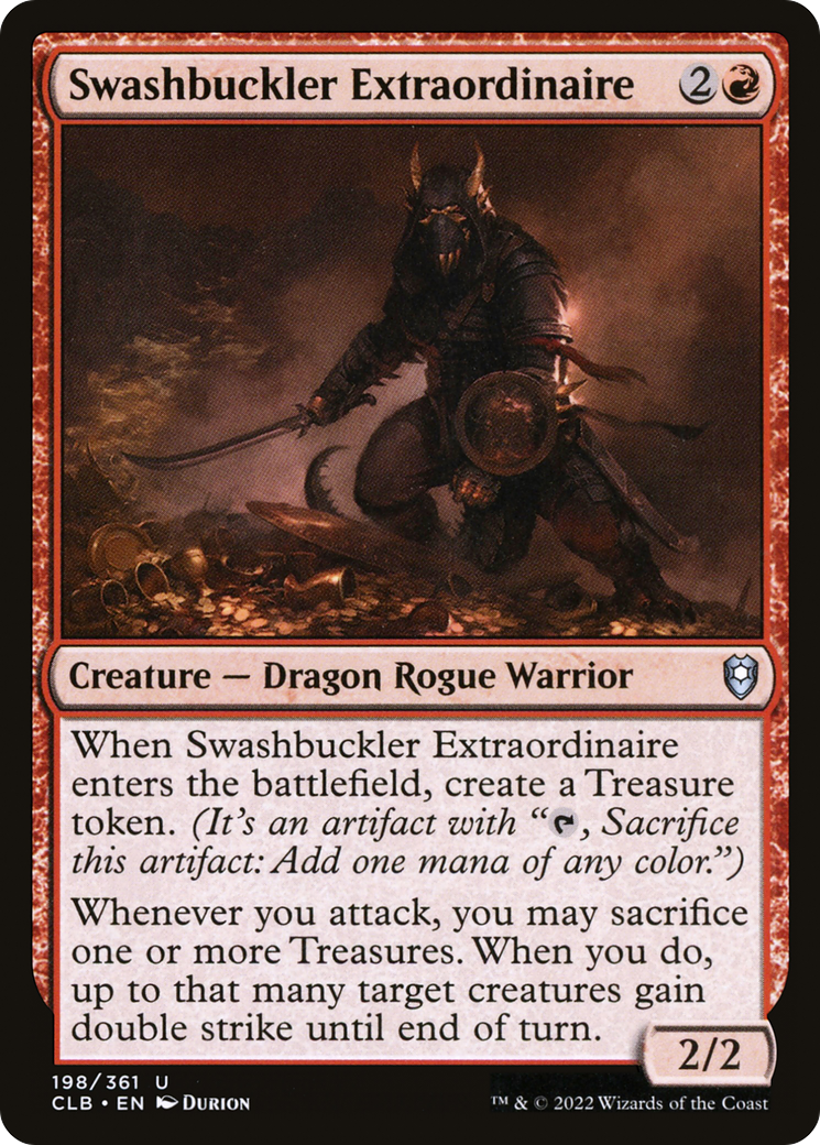 Swashbuckler Extraordinaire (CLB-198) - Commander Legends: Battle for Baldur's Gate Foil