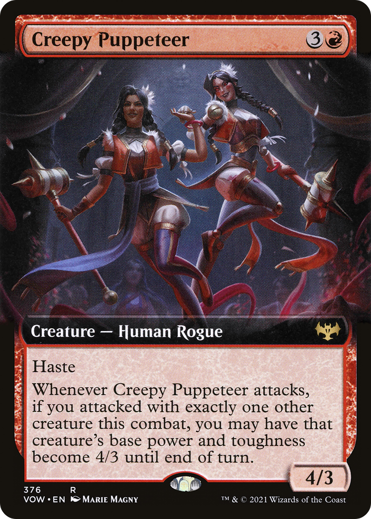 Creepy Puppeteer (VOW-376) - Innistrad: Crimson Vow: (Extended Art) Foil