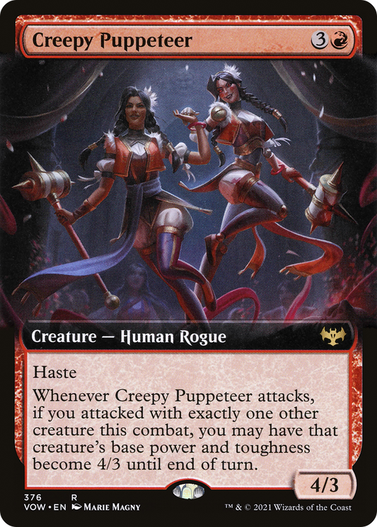 Creepy Puppeteer (VOW-376) - Innistrad: Crimson Vow: (Extended Art) Foil