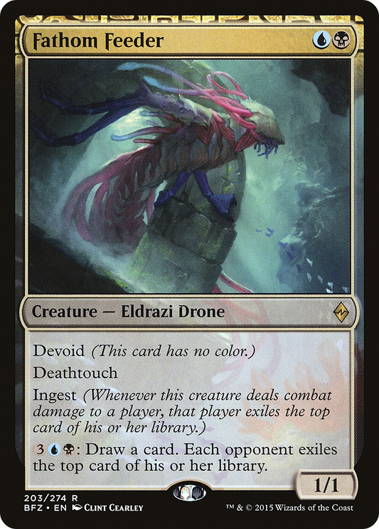 Fathom Feeder (BFZ-203) - Battle for Zendikar: (devoid)