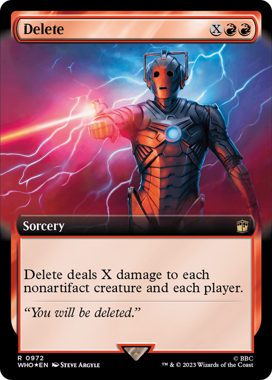 Delete (WHO-972) - Doctor Who: (Extended Art) Foil