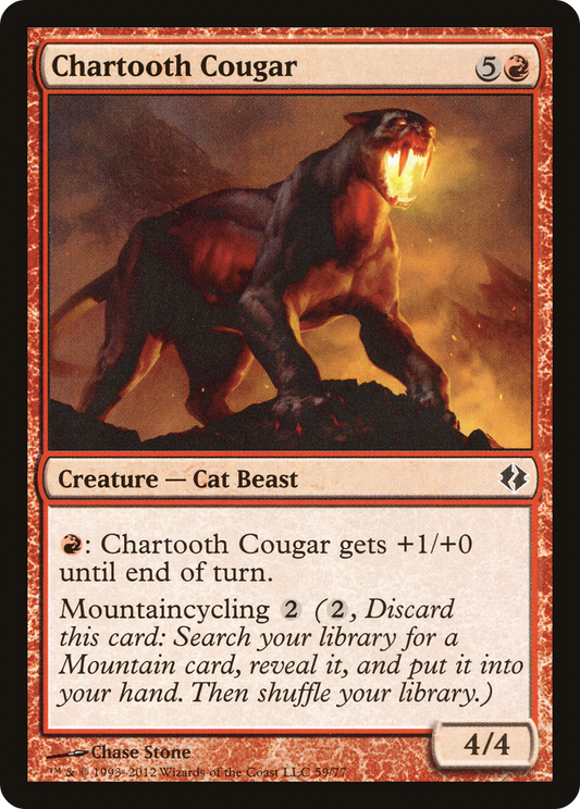 Chartooth Cougar (DDI-059) - Duel Decks: Venser vs. Koth