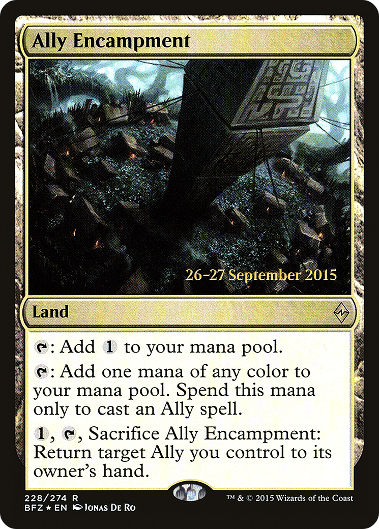 Ally Encampment (PRE-228S) - Battle for Zendikar Promos (Prerelease) Foil