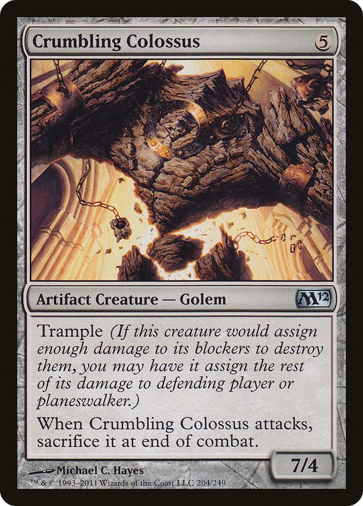 Crumbling Colossus (M12-204) - Magic 2012 Foil