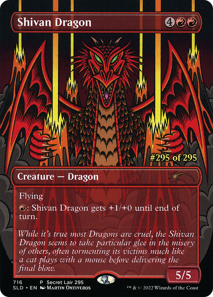 Shivan Dragon (SLD-716) - Secret Lair Drop