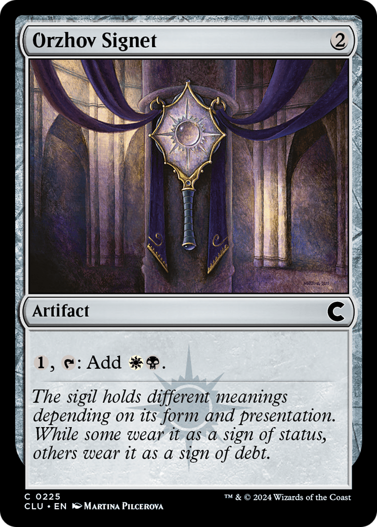 Orzhov Signet (CLU-225) - Ravnica: Clue Edition