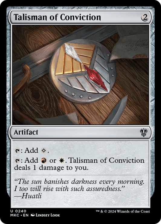 Talisman of Conviction (MKC-240) - Murders at Karlov Manor Commander