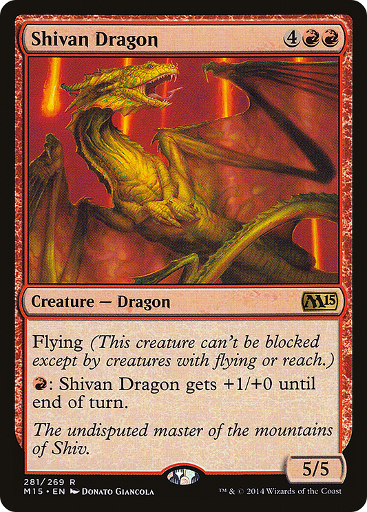 Shivan Dragon (M15-281) - Magic 2015