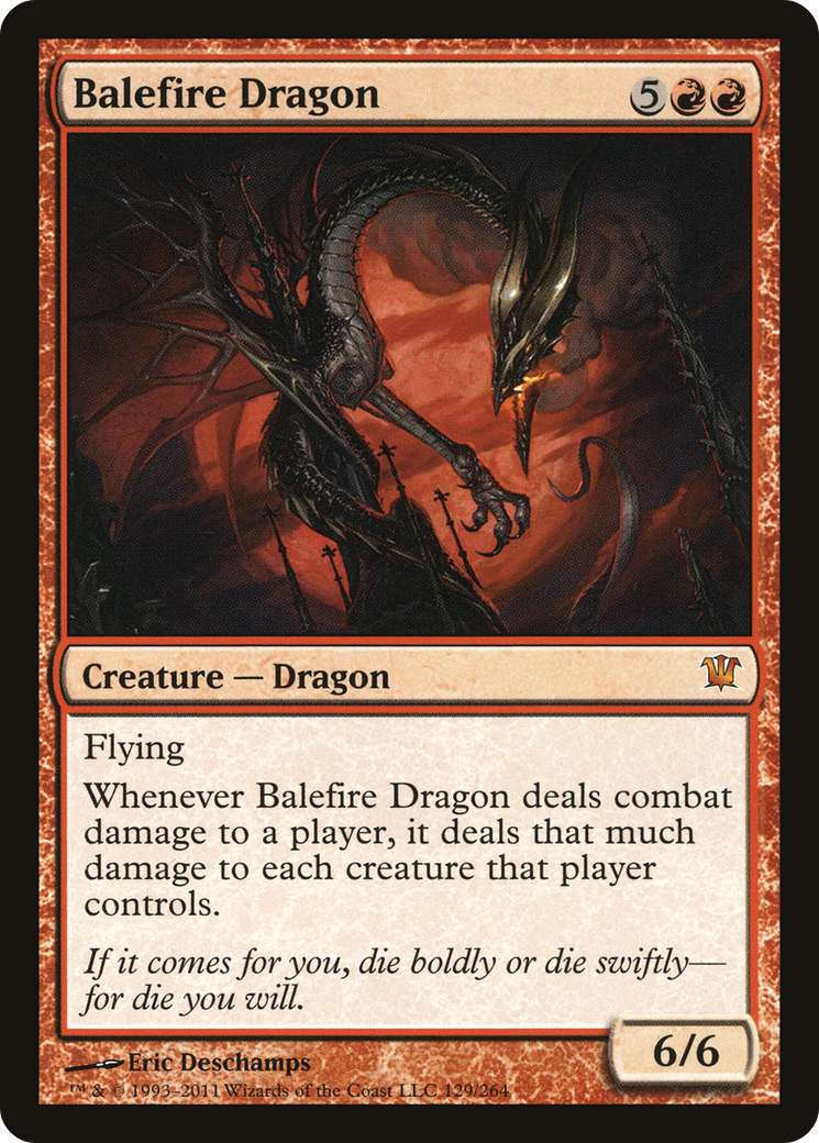 Balefire Dragon (ISD-129) - Innistrad Foil