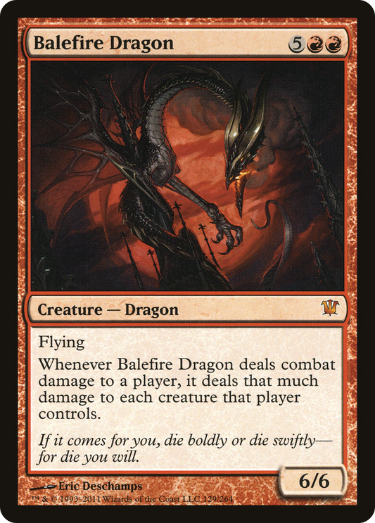 Balefire Dragon (ISD-129) - Innistrad Foil