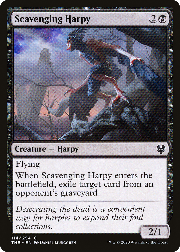 Scavenging Harpy (THB-114) - Theros Beyond Death Foil