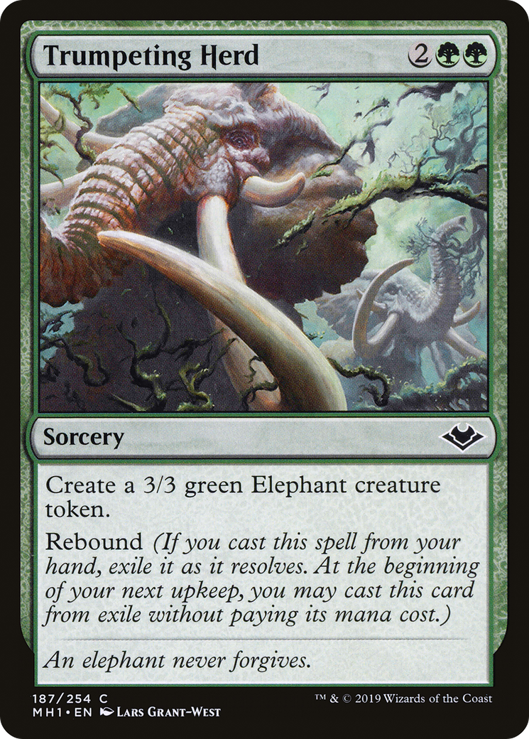 Trumpeting Herd  (MH1-187) - Modern Horizons Foil