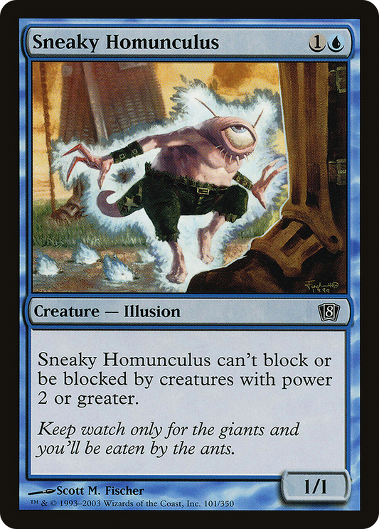 Sneaky Homunculus (8ED-101★) - Eighth Edition Foil