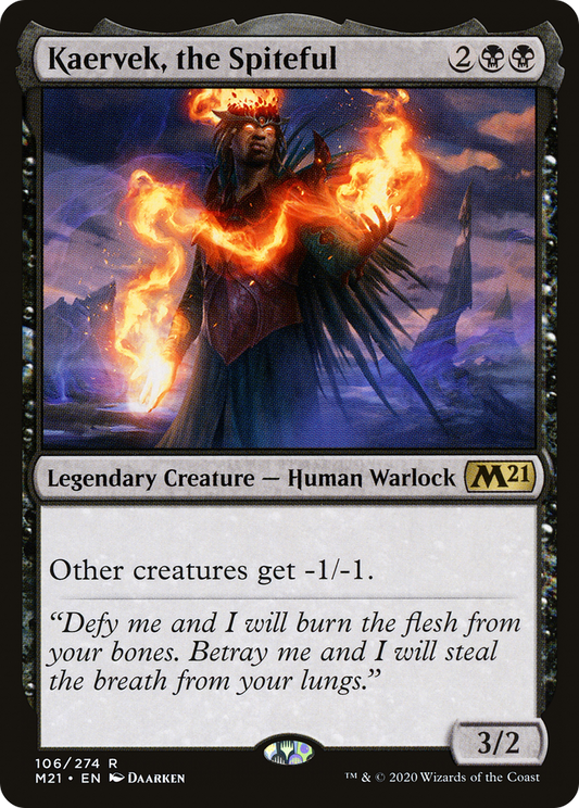 Kaervek, the Spiteful (M21-106) - Core Set 2021 Foil