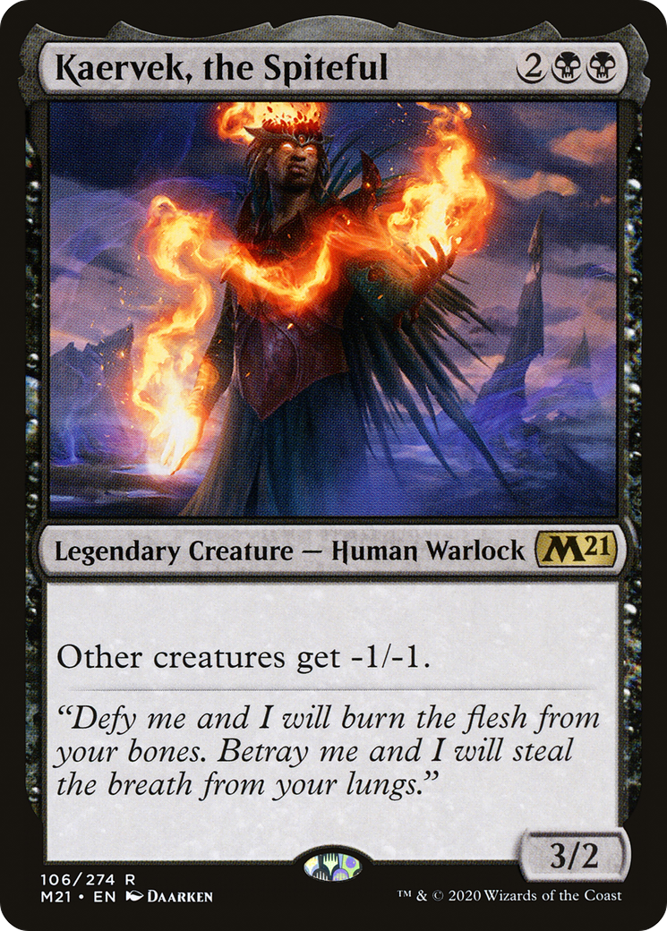 Kaervek, the Spiteful (M21-106) - Core Set 2021