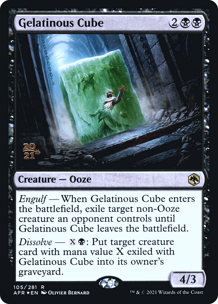 Gelatinous Cube (PRE-105S) - Adventures in the Forgotten Realms Promos (Prerelease) Foil