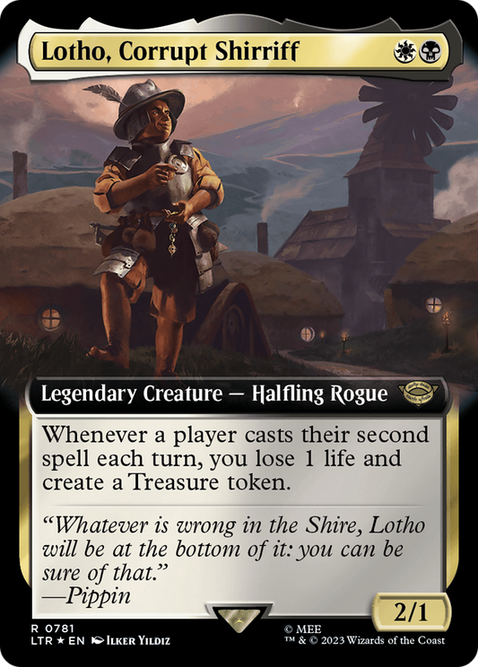 Lotho, Corrupt Shirriff (LTR-781) - The Lord of the Rings: Tales of Middle-earth: (Extended Art) Foil