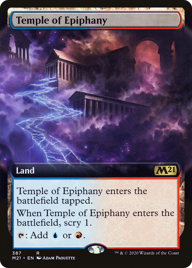 Temple of Epiphany (M21-387) - Core Set 2021: (Extended Art) Foil