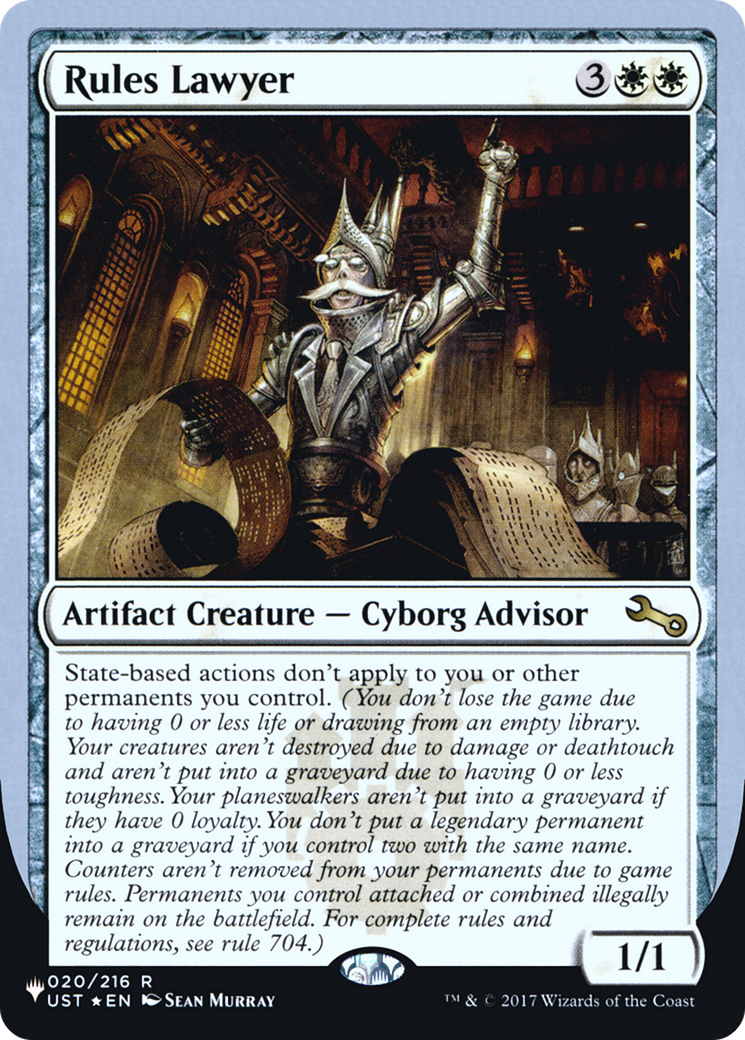 Rules Lawyer (ULST-007) - The List (Unfinity Foil Edition) Foil