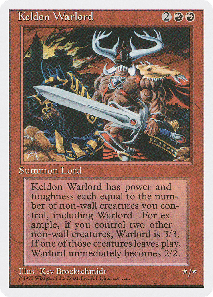 Keldon Warlord (4ED-207) - Fourth Edition