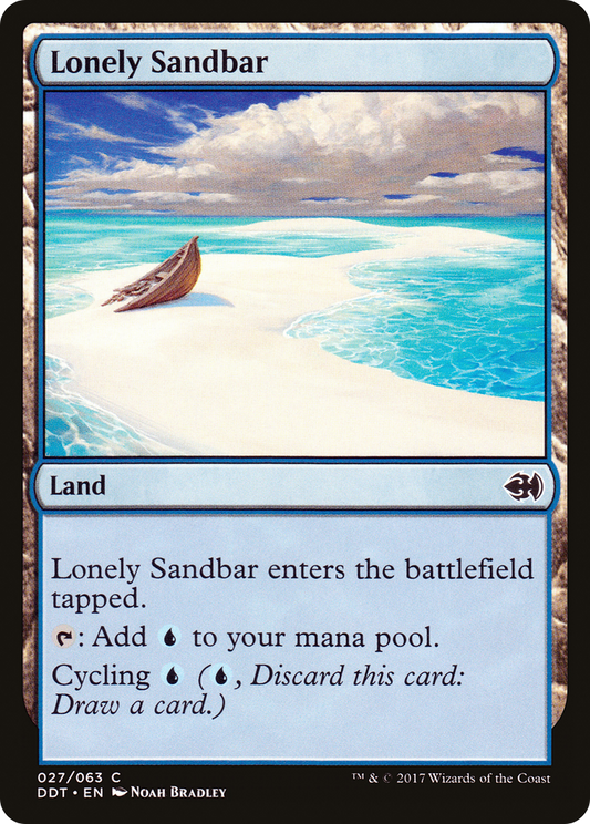 Lonely Sandbar (DDT-027) - Duel Decks: Merfolk vs. Goblins