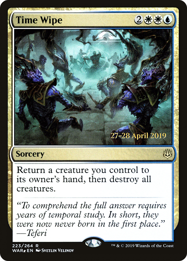 Time Wipe (PRE-223S) - War of the Spark Promos (Prerelease) Foil