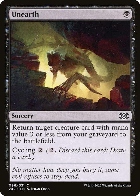 Unearth (2X2-096) - Double Masters 2022 Foil