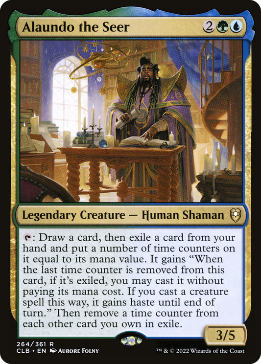 Alaundo the Seer (CLB-264) - Commander Legends: Battle for Baldur's Gate Foil