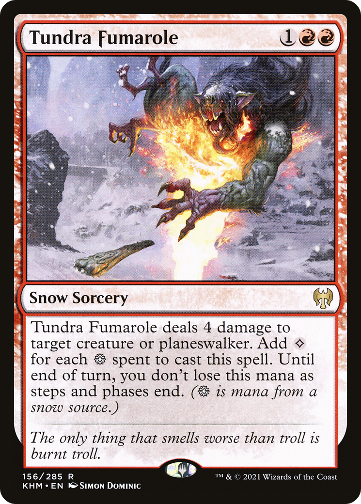 Tundra Fumarole  (KHM-156) - Kaldheim: (snow) Foil