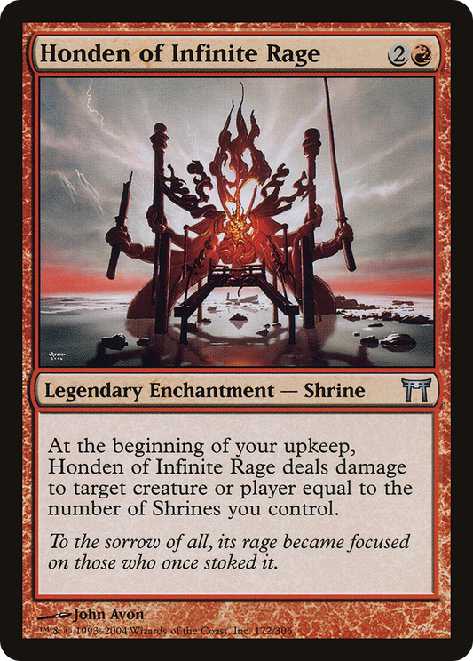 Honden of Infinite Rage (CHK-172) - Champions of Kamigawa