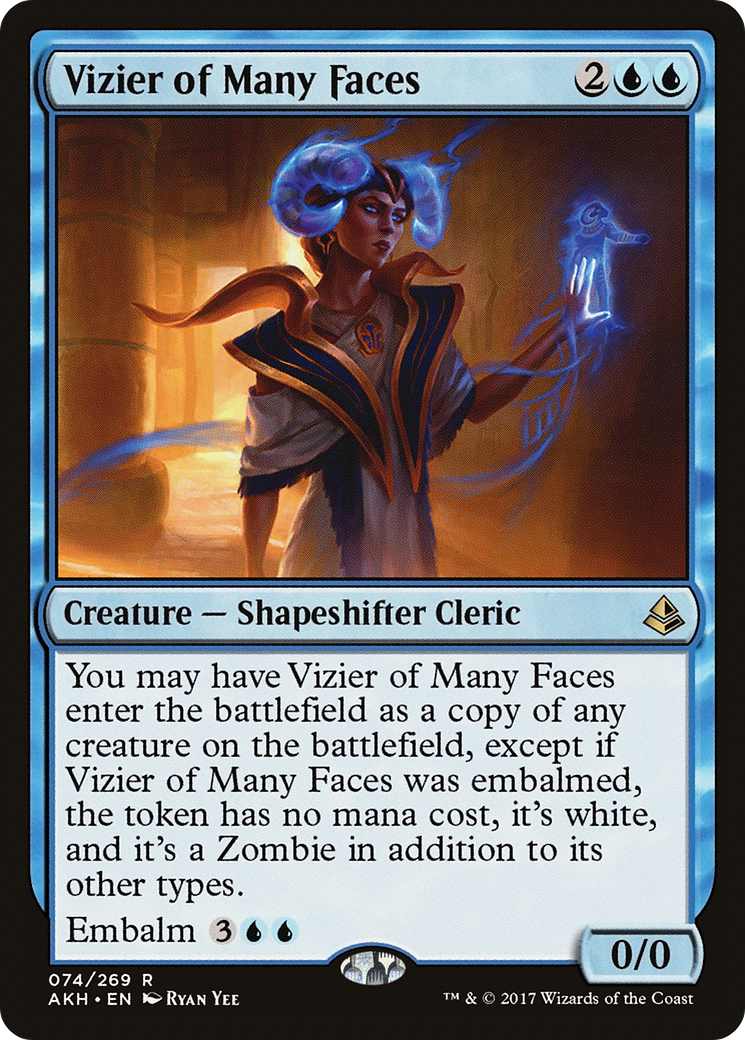 Vizier of Many Faces  (AKH-074) - Amonkhet