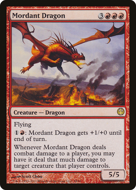 Mordant Dragon (DDG-058) - Duel Decks: Knights vs. Dragons