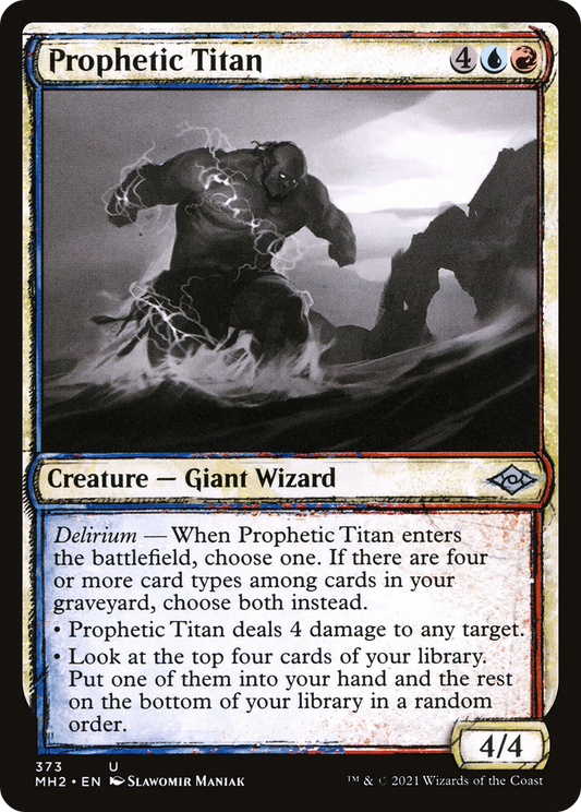 Prophetic Titan (Showcase) (MH2-373) - Modern Horizons 2: (Showcase) Foil