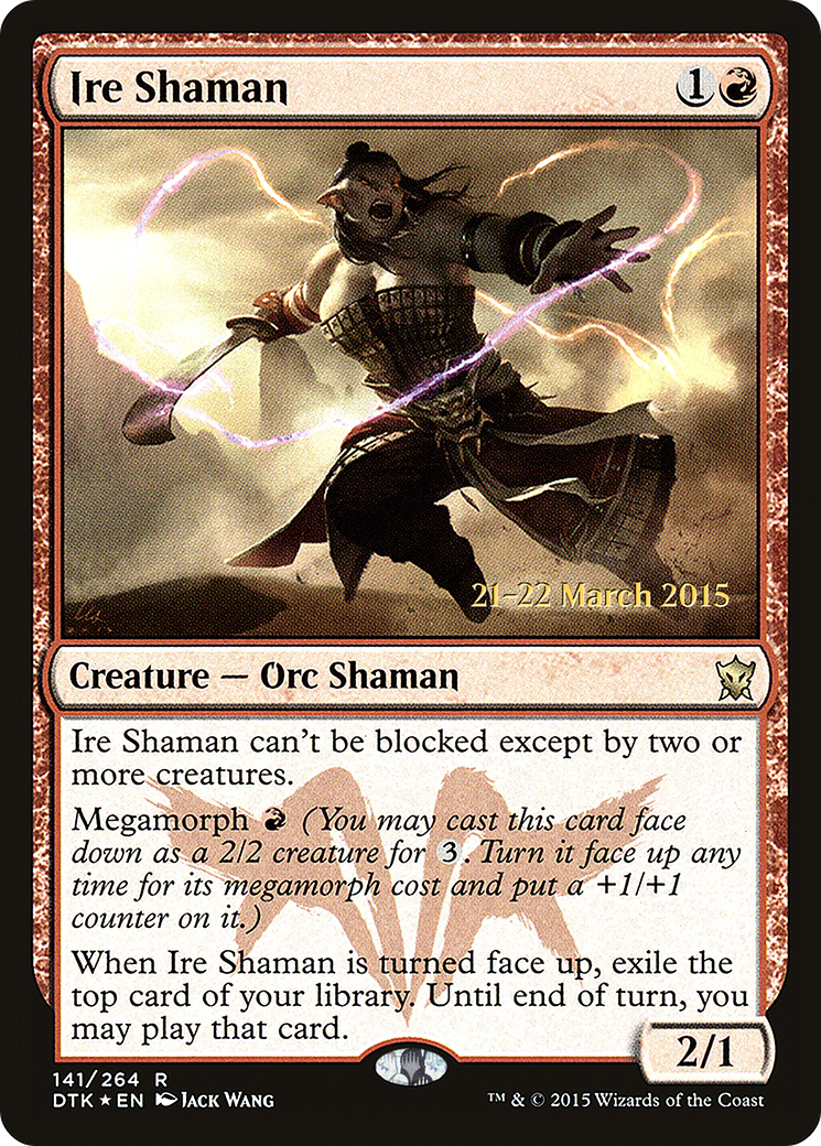Ire Shaman (PRE-141S) - Dragons of Tarkir Promos (Prerelease) Foil