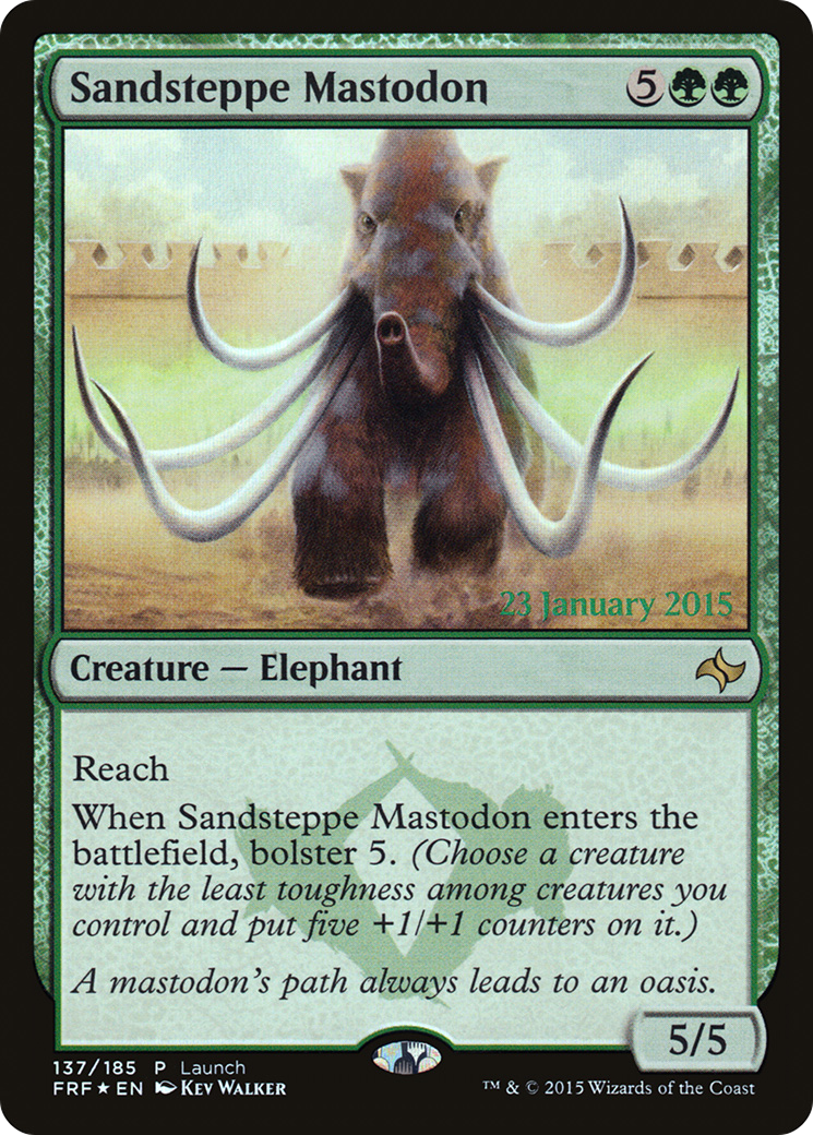 Sandsteppe Mastodon (PFRF-137) - Fate Reforged Promos Foil