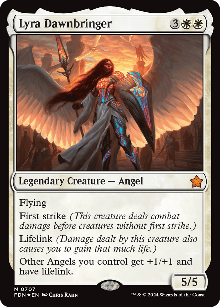 Lyra Dawnbringer (FDN-707) - Foundations Foil