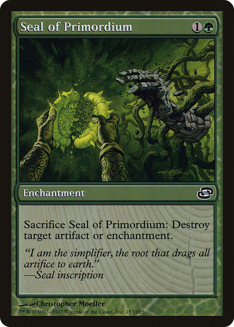 Seal of Primordium (PLC-153) - Planar Chaos: (colorshifted) Foil