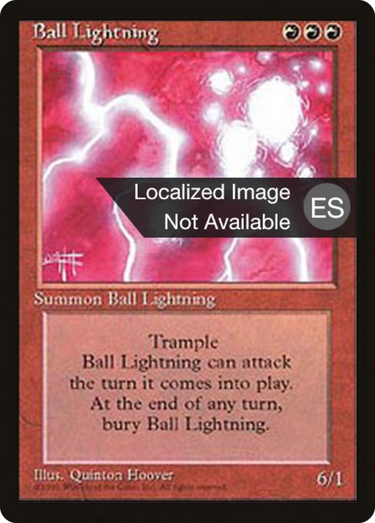 Ball Lightning (4BB-176) - Fourth Edition Foreign Black Border