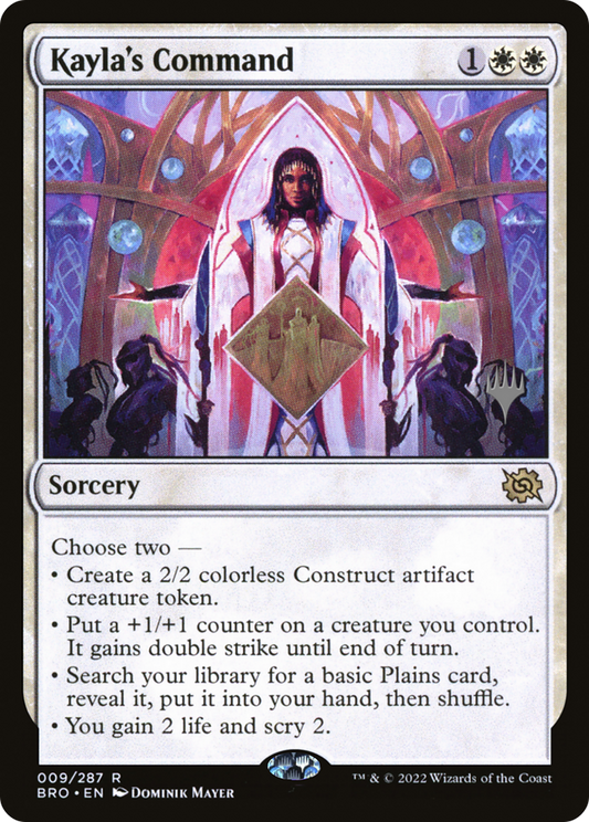 Kayla's Command (PPBRO-009) - The Brothers' War Promos Foil (Promo Pack)
