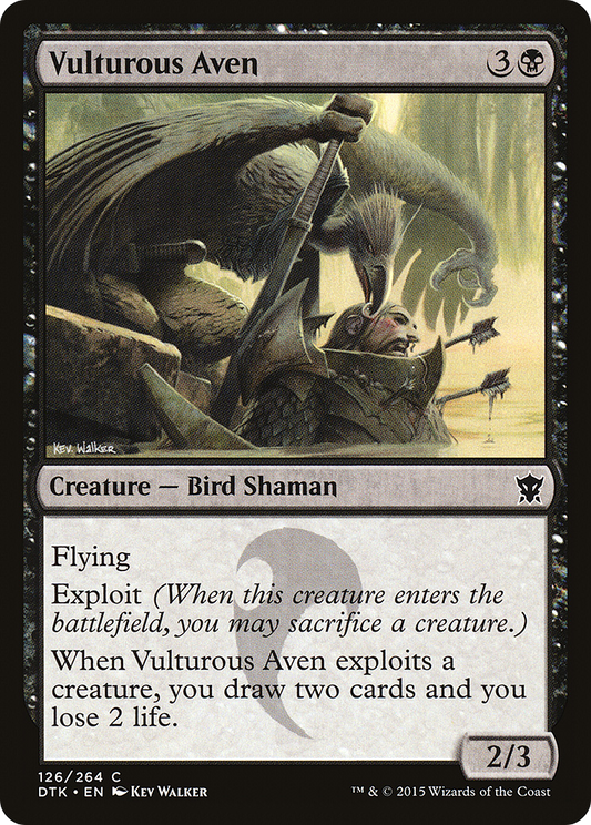 Vulturous Aven (DTK-126) - Dragons of Tarkir