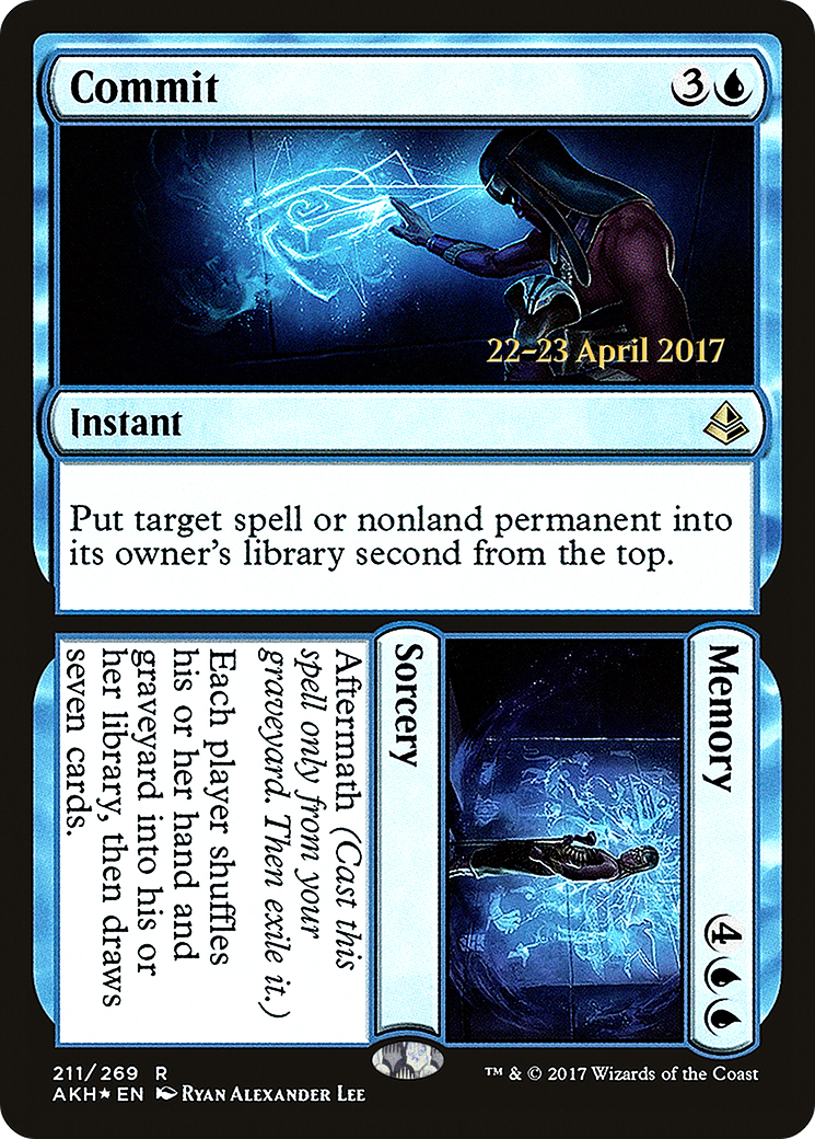 Commit // Memory (PRE-211S) - Amonkhet Promos (Prerelease) Foil