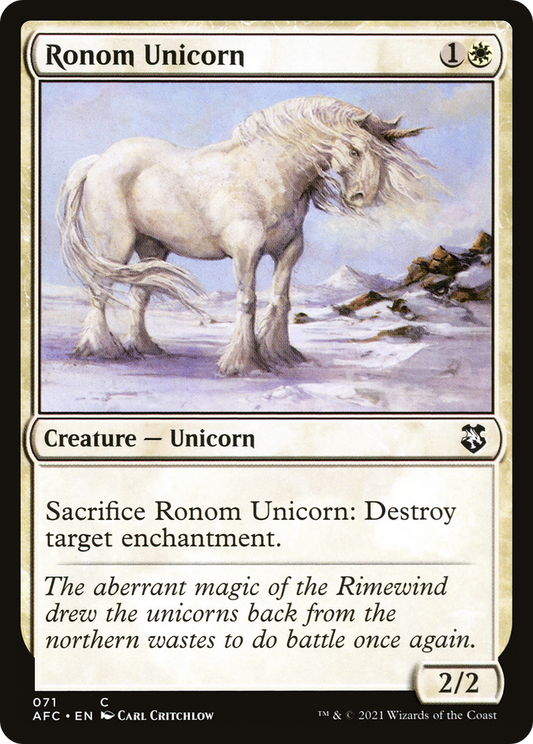 Ronom Unicorn (AFC-071) - Forgotten Realms Commander