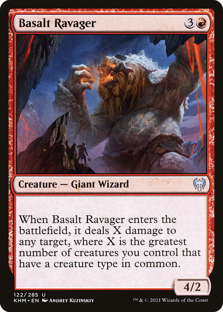 Basalt Ravager  (KHM-122) - Kaldheim Foil