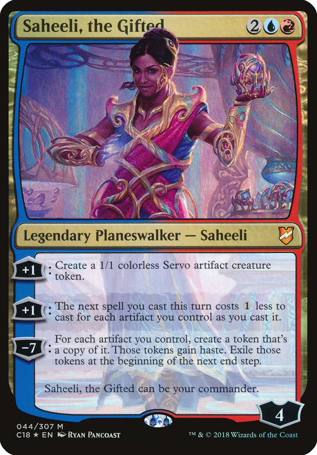 Saheeli, the Gifted (OC18-044) - Commander 2018 Oversized Foil