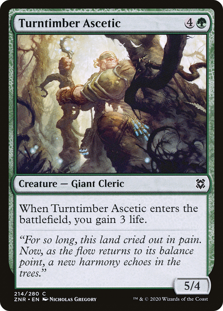 Turntimber Ascetic (ZNR-214) - Zendikar Rising