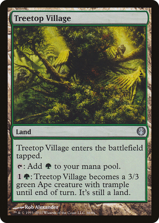 Treetop Village (DDG-038) - Duel Decks: Knights vs. Dragons