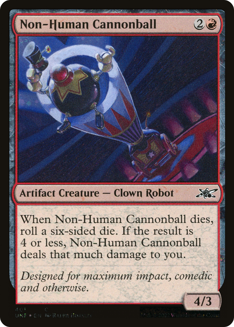 Non-Human Cannonball (UNF-401) - Unfinity Foil