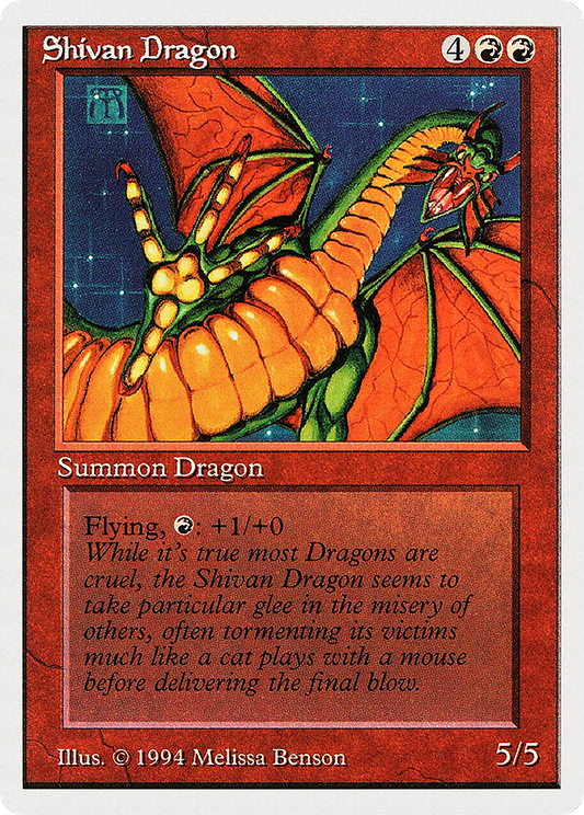 Shivan Dragon (SUM-177) - Summer Magic / Edgar