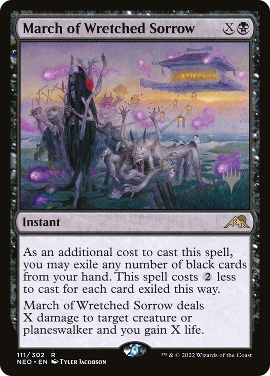 March of Wretched Sorrow (PPNEO-111) - Kamigawa: Neon Dynasty Promos (Promo Pack)