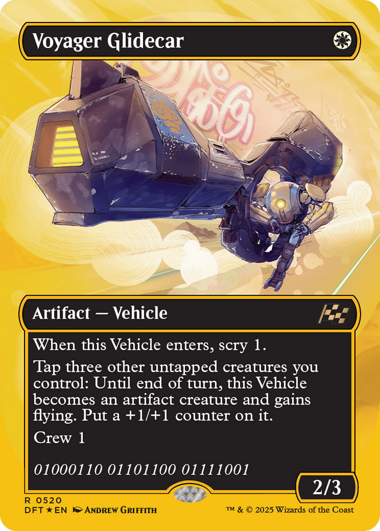 Voyager Glidecar  (Borderless)(DFT-520) - Aetherdrift Foil